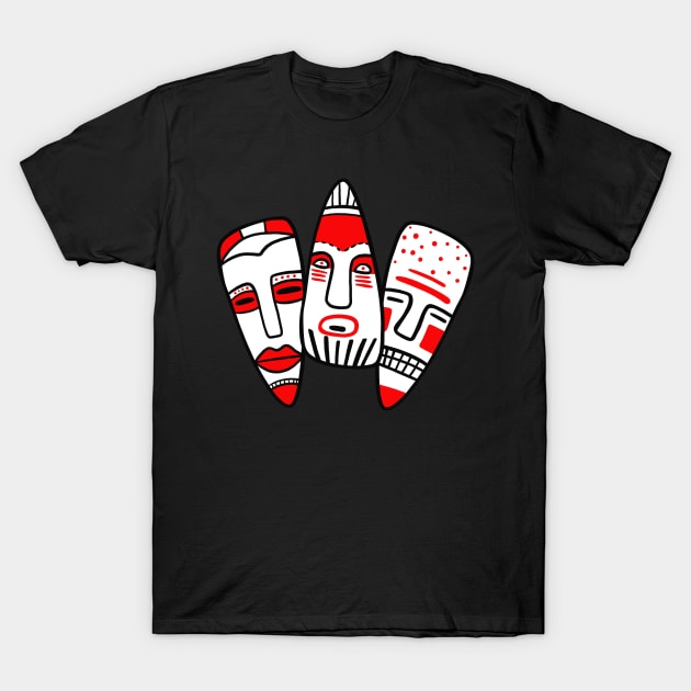 Traditional Ethnic Masks T-Shirt by isstgeschichte